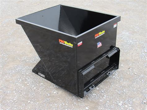 dumpster for skid steer|quick attach hoppers.